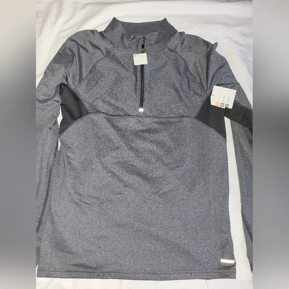 Nike Men's Gray Half-Zip Jacket